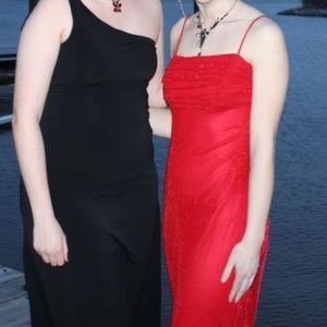 Sold - RED VINTAGE LONG DRESS